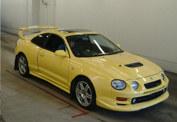 Yellow Toyota Celica GT4