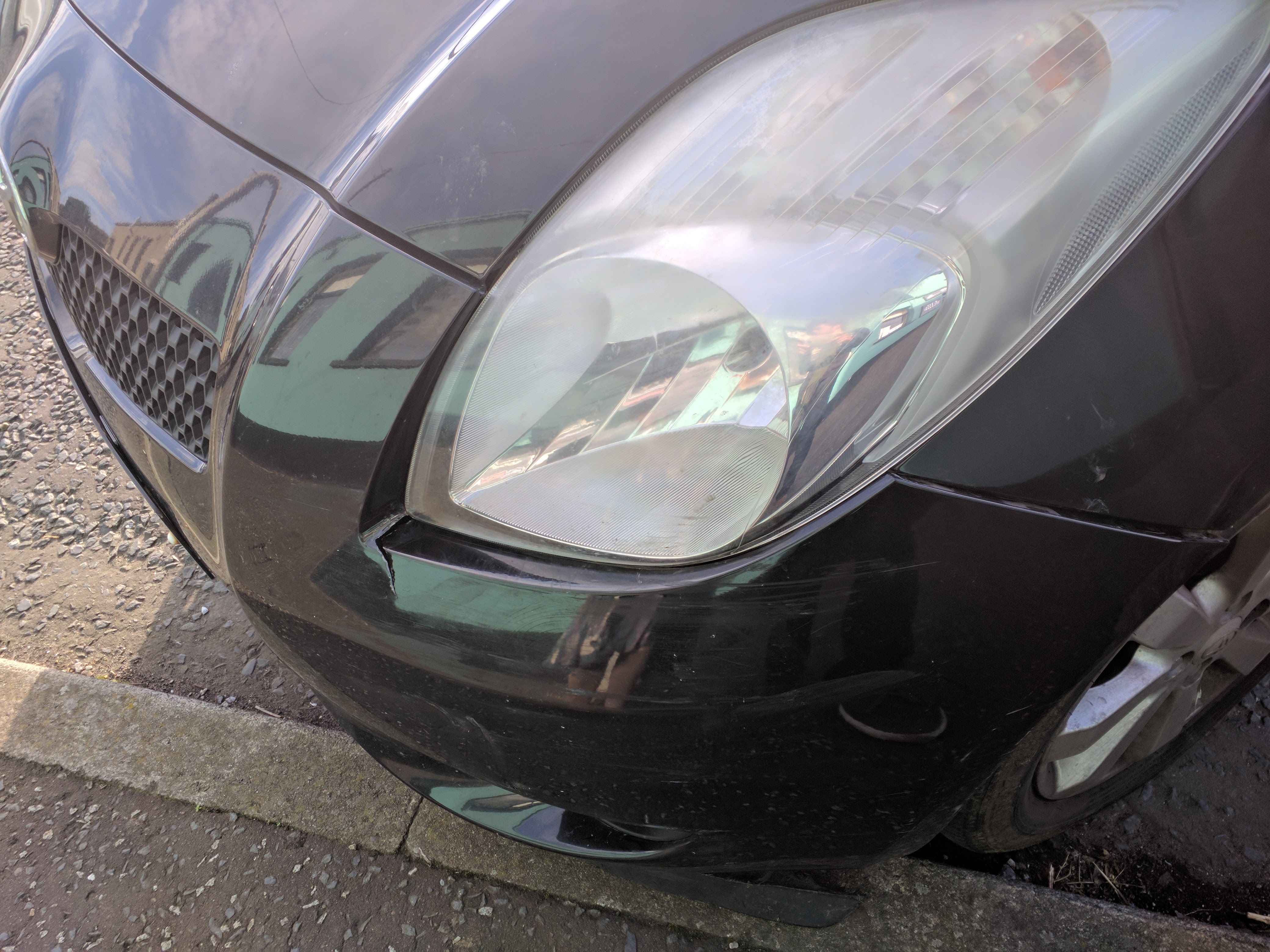 Cost to fix this damage? Yaris Club Toyota Owners Club