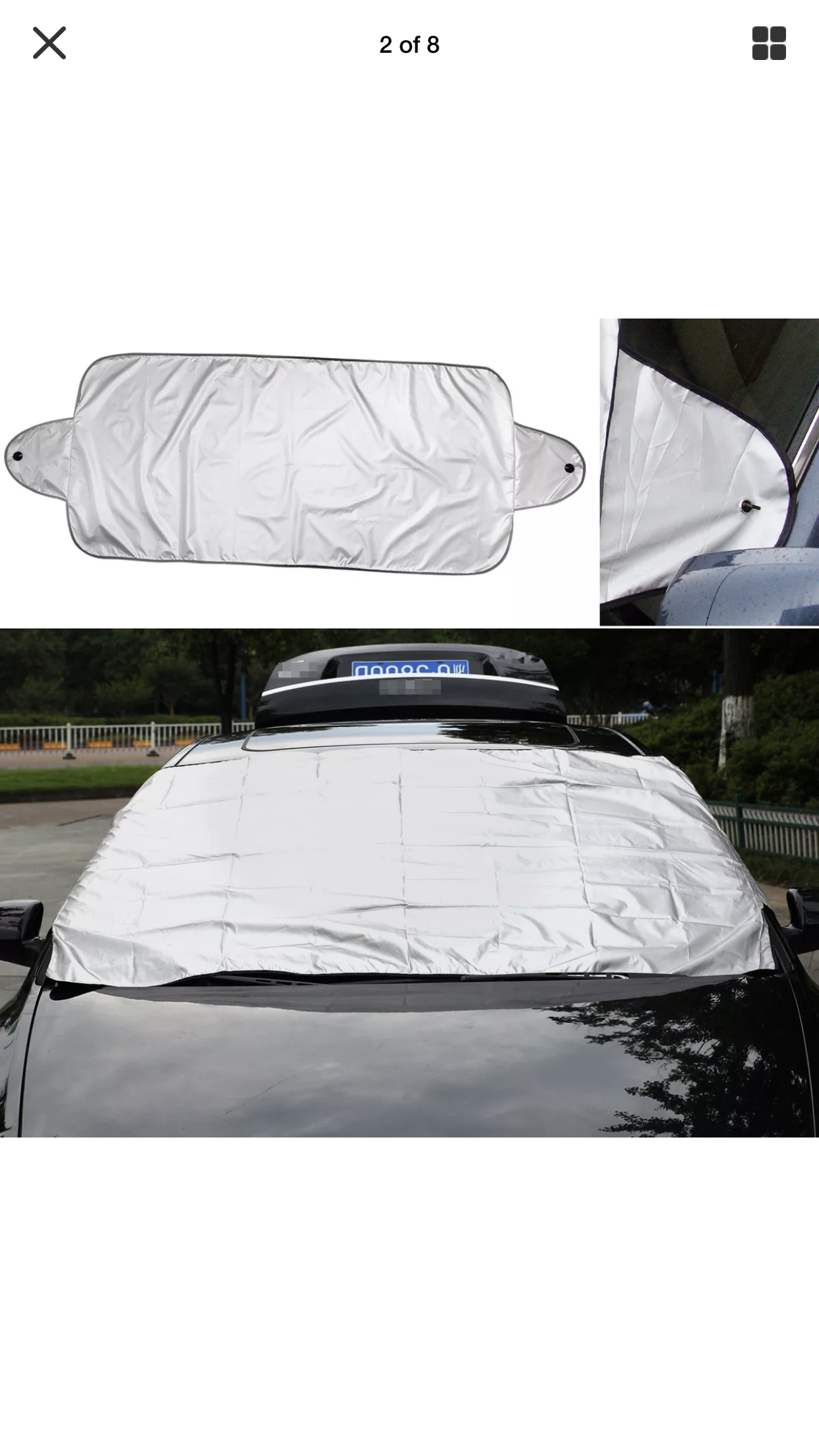 Windscreen cover for winter - Aygo & Aygo X Club - Toyota Owners