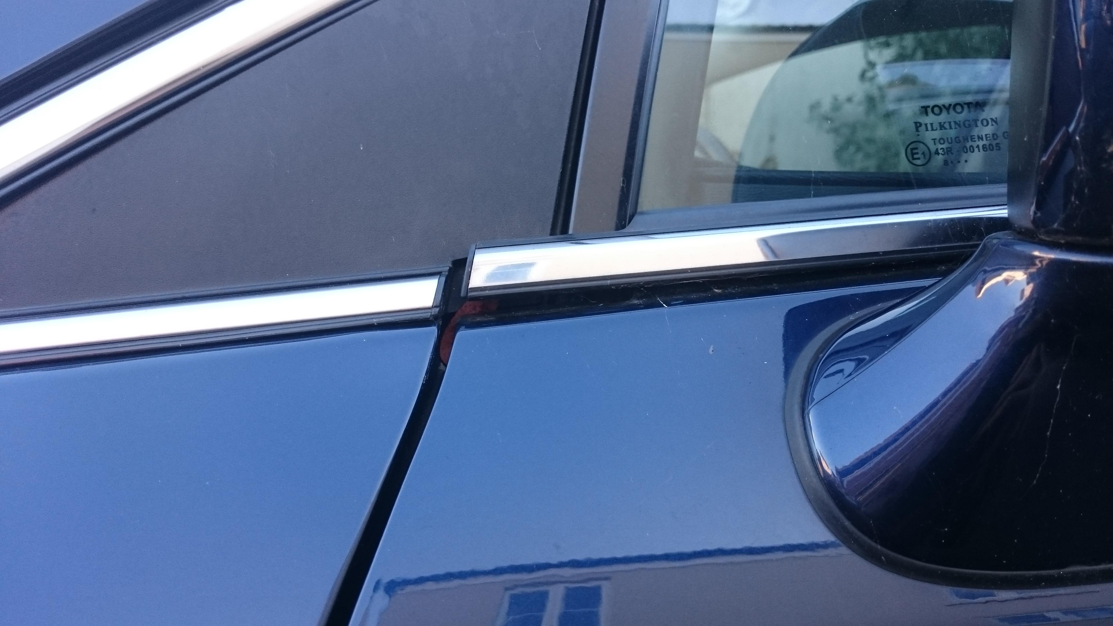 Avensis T27 Silver Trim at bottom of windows coming off - Avensis Club -  Toyota Owners Club - Toyota Forum