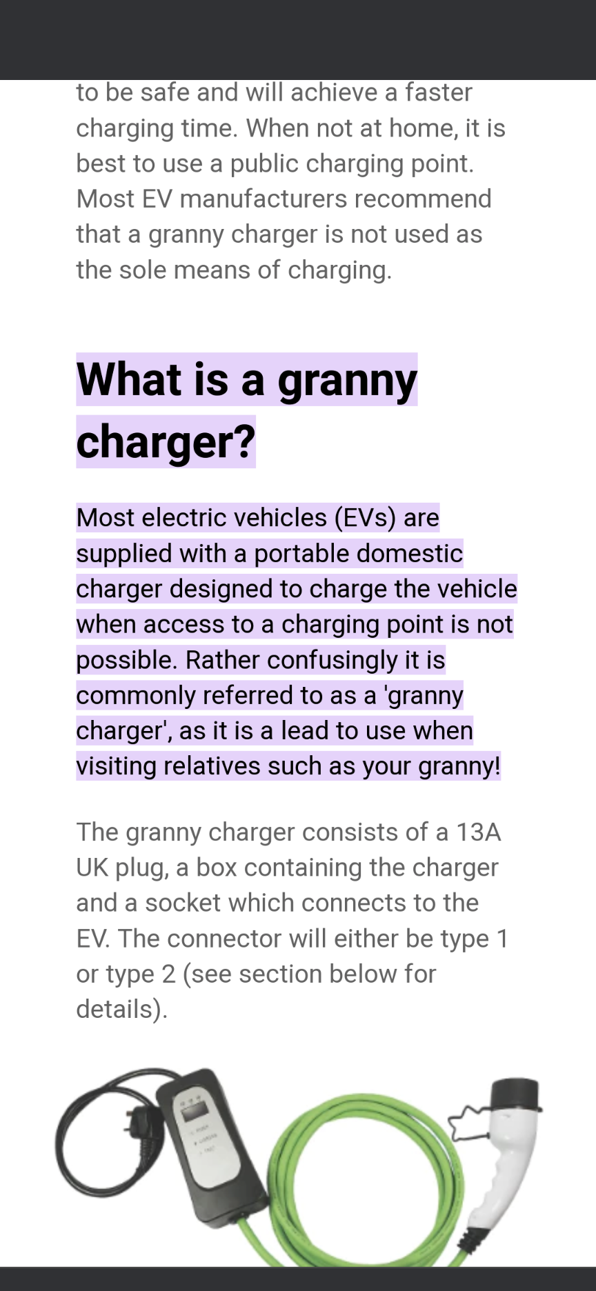 Safely Charging your Electric Vehicle Using a Granny Charger – Tough Leads