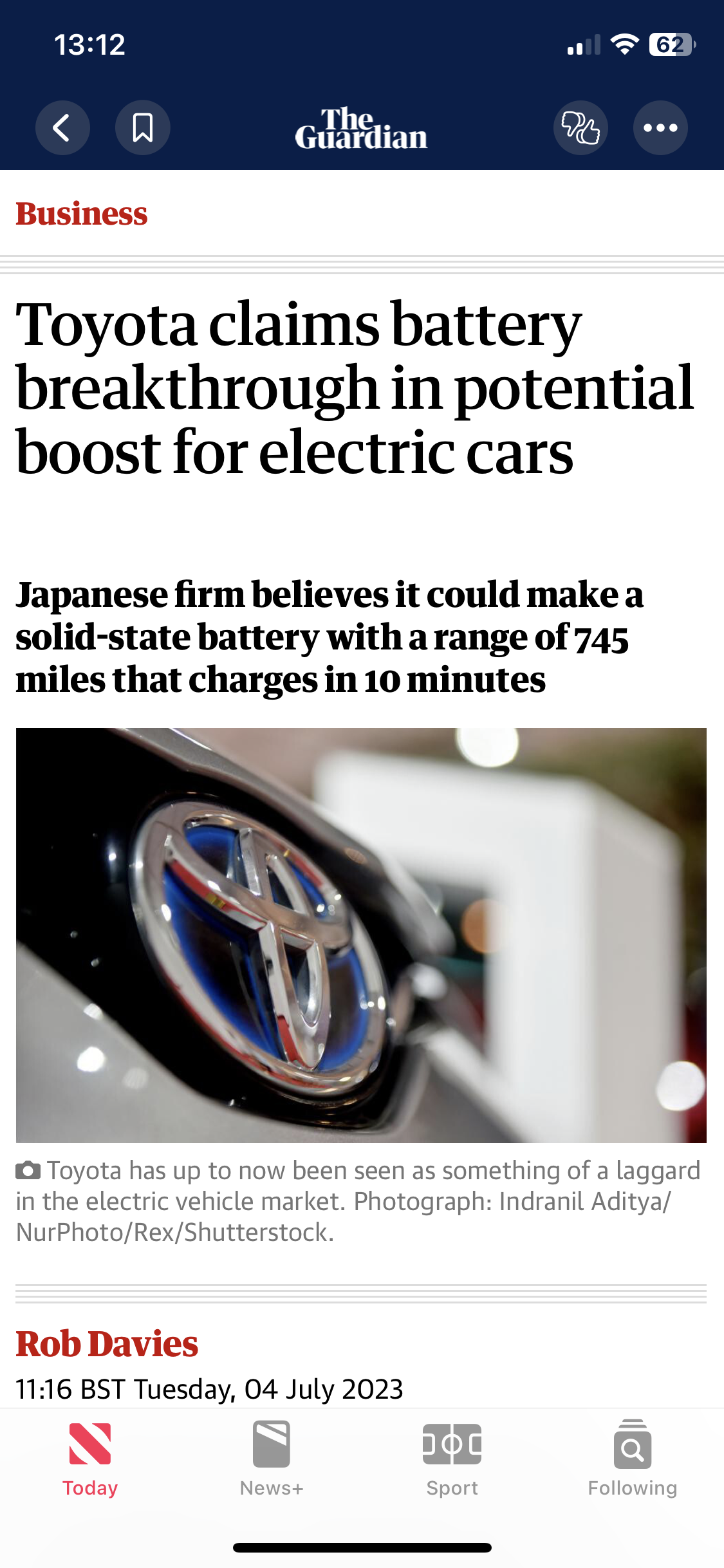 Toyota battery deals technology breakthrough