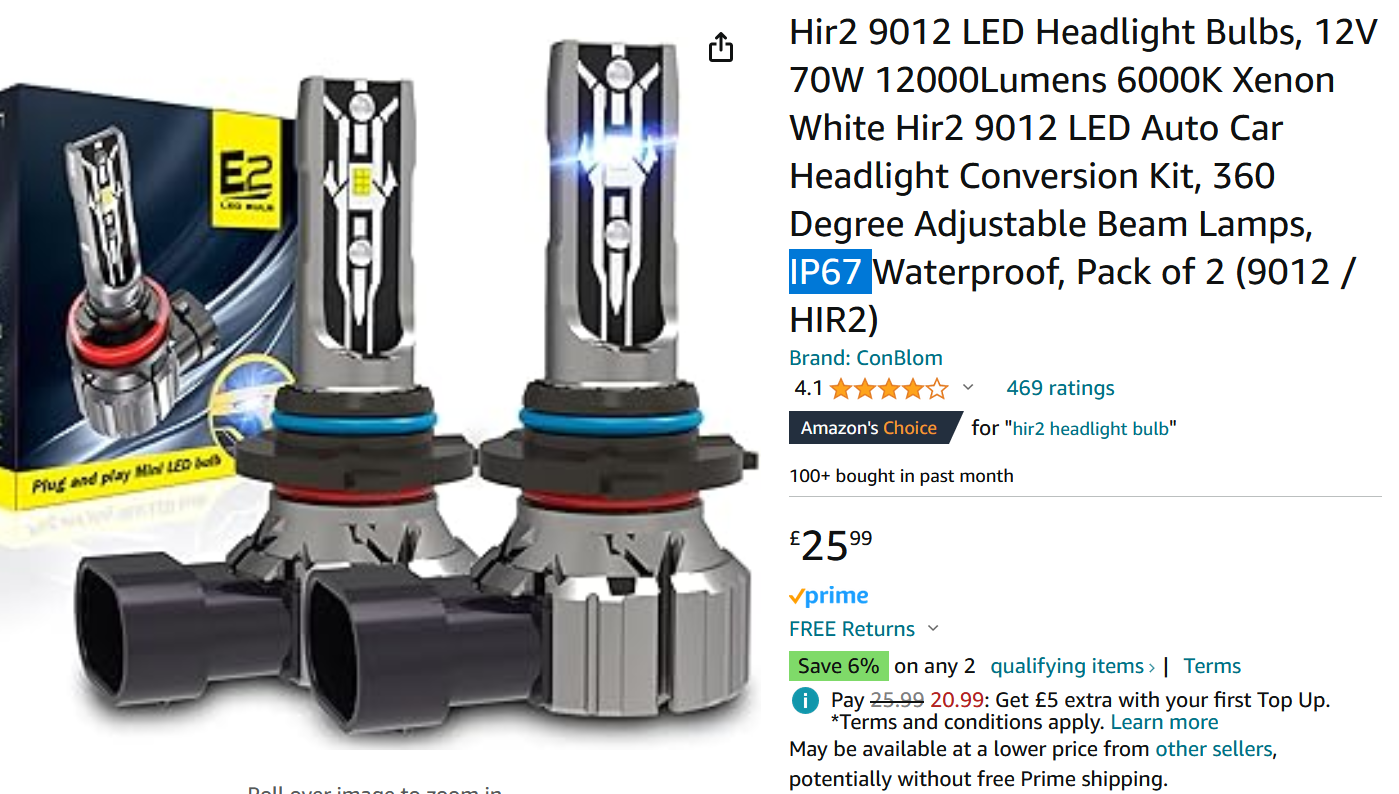H7 OSRAM Night Breaker Unlimited +110% Light Xenon Look Headlight Bulbs  (Pair)